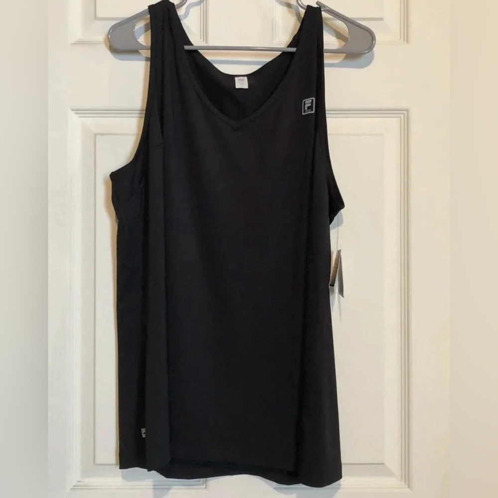 Fila Women’s 1X Tank Top for Workout Yoga Pilates Black Plus NWT Sleeveless